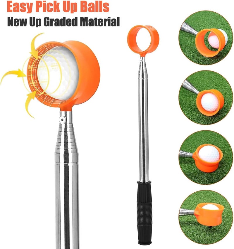 Gihunk Golf Ball Retriever Telescopic, 12Ft Aluminum Alloy Golf Ball Retriever for Water, Ball Retriever Tool Golf Ball Grabber, Telescopic | Two-Sided | Easy Grab Ball | Golf Gifts for Men & Golfers - Image 5